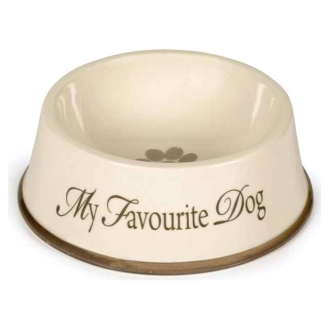 Designed by Lotte My Favourite Dog Ceramic Bowl Beige/Grey 15cm