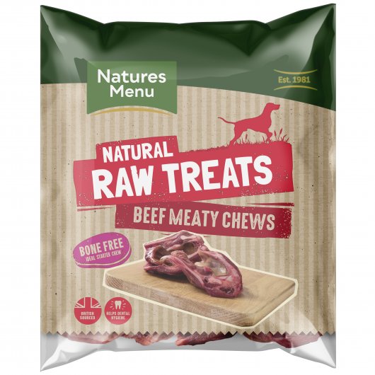 Natures Menu Dog Raw Frozen Chews Meaty Beef Chews - DELIVERY TO BRISTOL & BATH ONLY
